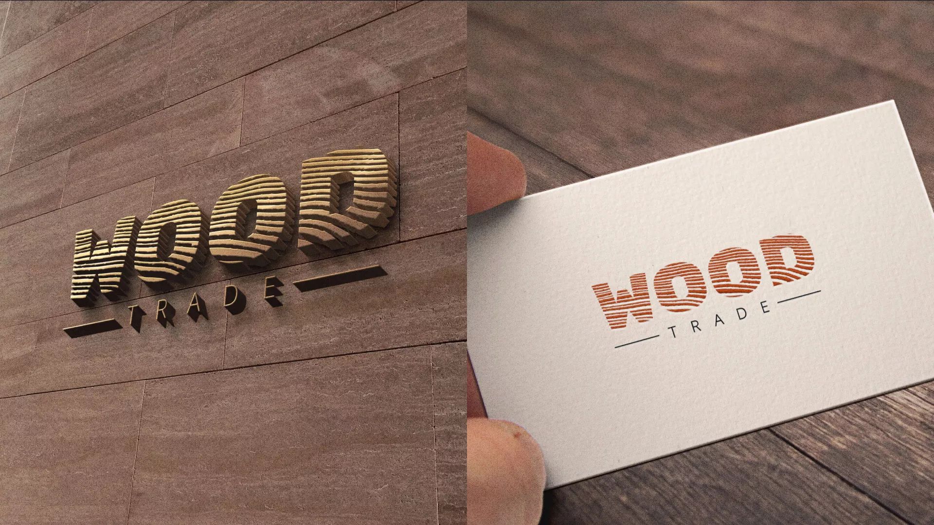 Разработка логотипа для компании «Wood Trade» в Железнодорожном