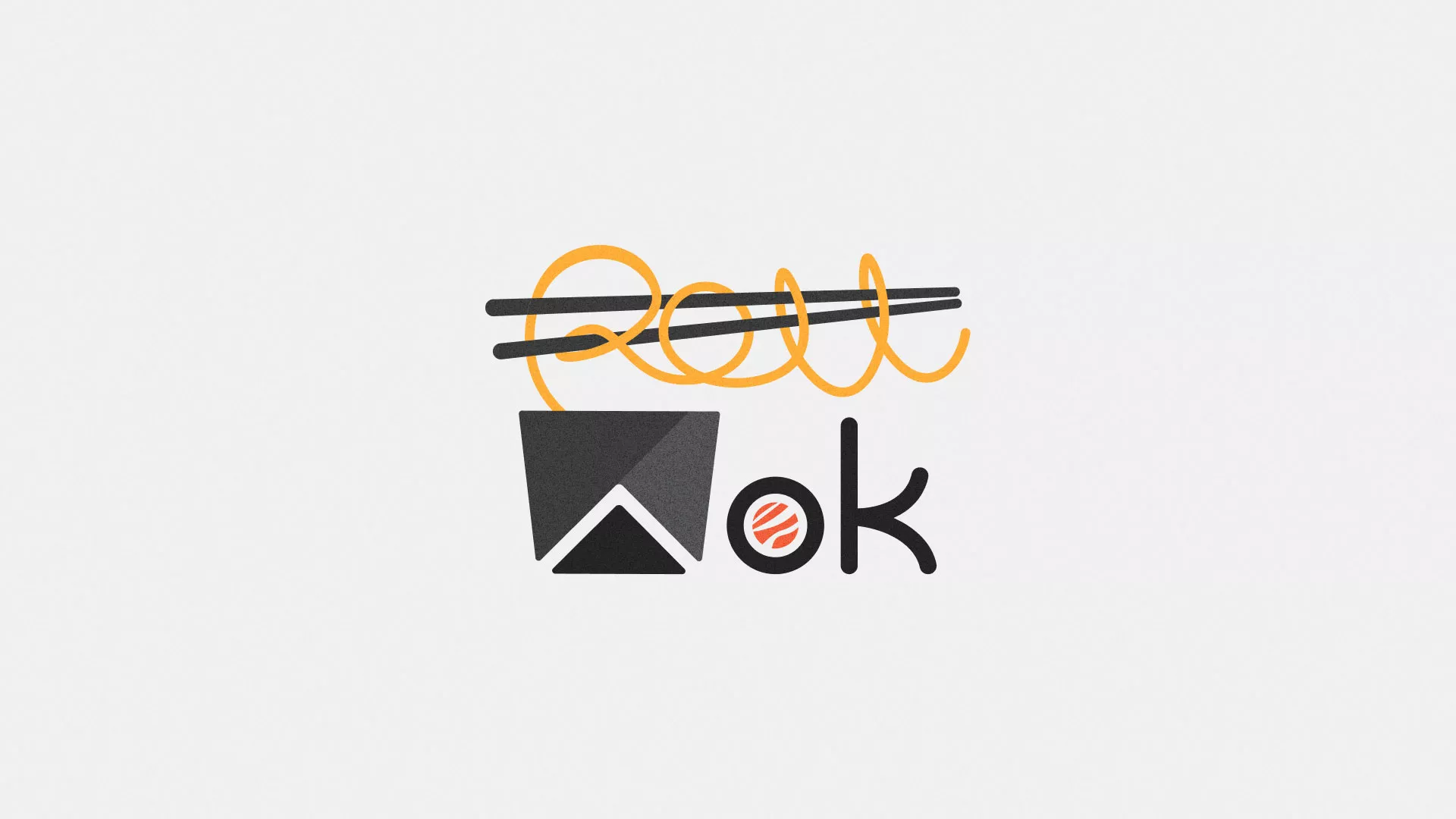 Разработка логотипа в Железнодорожном для суши-бара «Roll Wok Club» Разработка логотипа суши-бара «Roll Wok Club» в Железнодорожном